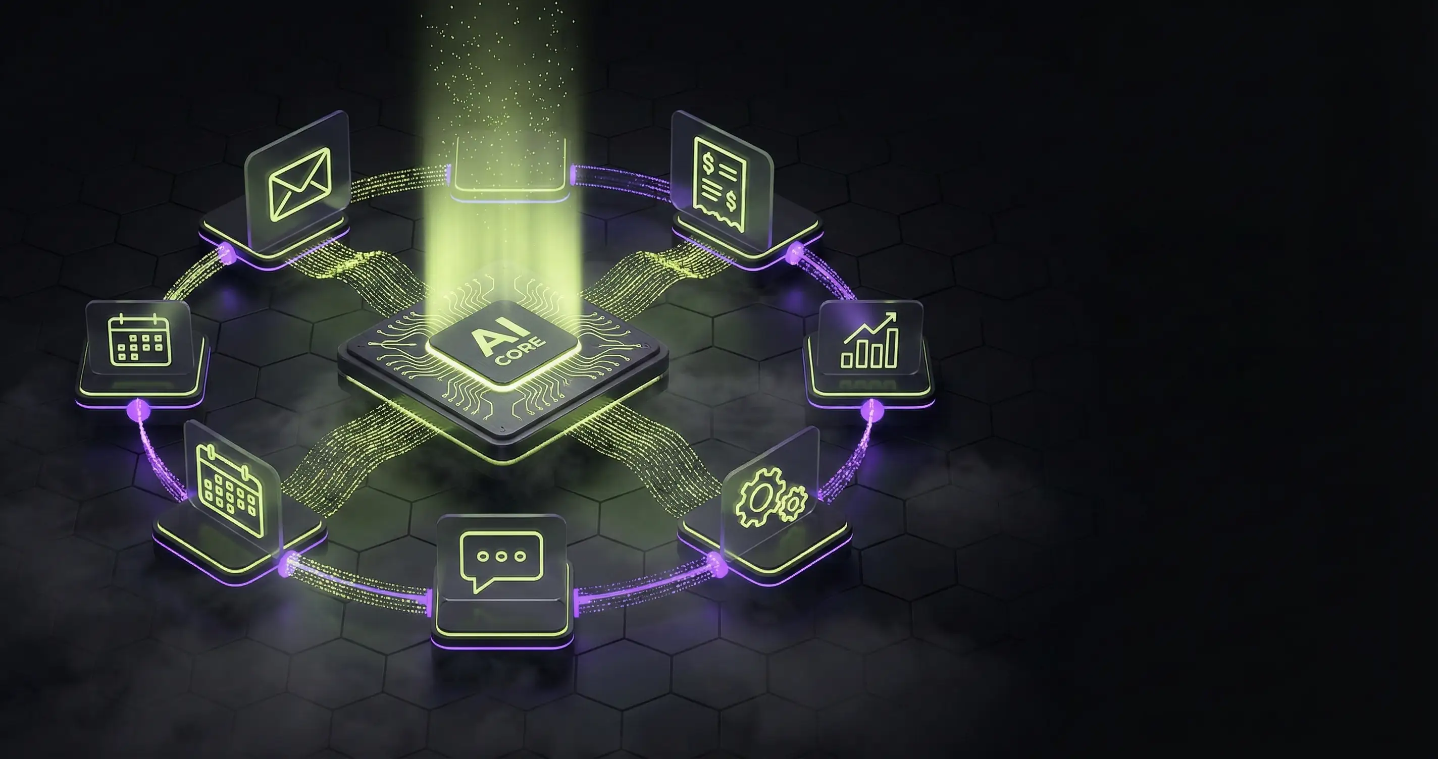 MI chatbot felület üzenetbuborékokkal